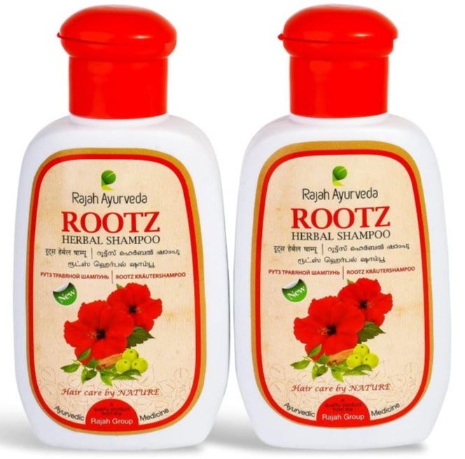 Rajah Ayurveda Rootz Herbal Shampoo (100ml)- Pack of 2